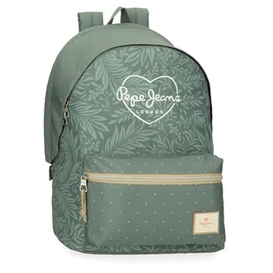 Pepe Jeans Coralie Plecak na Laptopa 15,6 cala Zielony 31 x 44 x 15 cm Poliester 20,46 l by Joumma Bags, Zielony, Talla única, plecak na laptopa - Torby na laptopy - miniaturka - grafika 1
