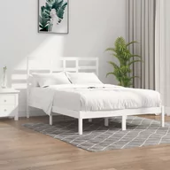 Łóżka - Lumarko Rama łóżka, biała, lite drewno, 140x200 cm - miniaturka - grafika 1