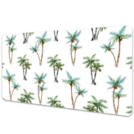 Podkładki na biurko - Mata ochronna z nadrukiem Palmowy mural 90x45 cm - miniaturka - grafika 1