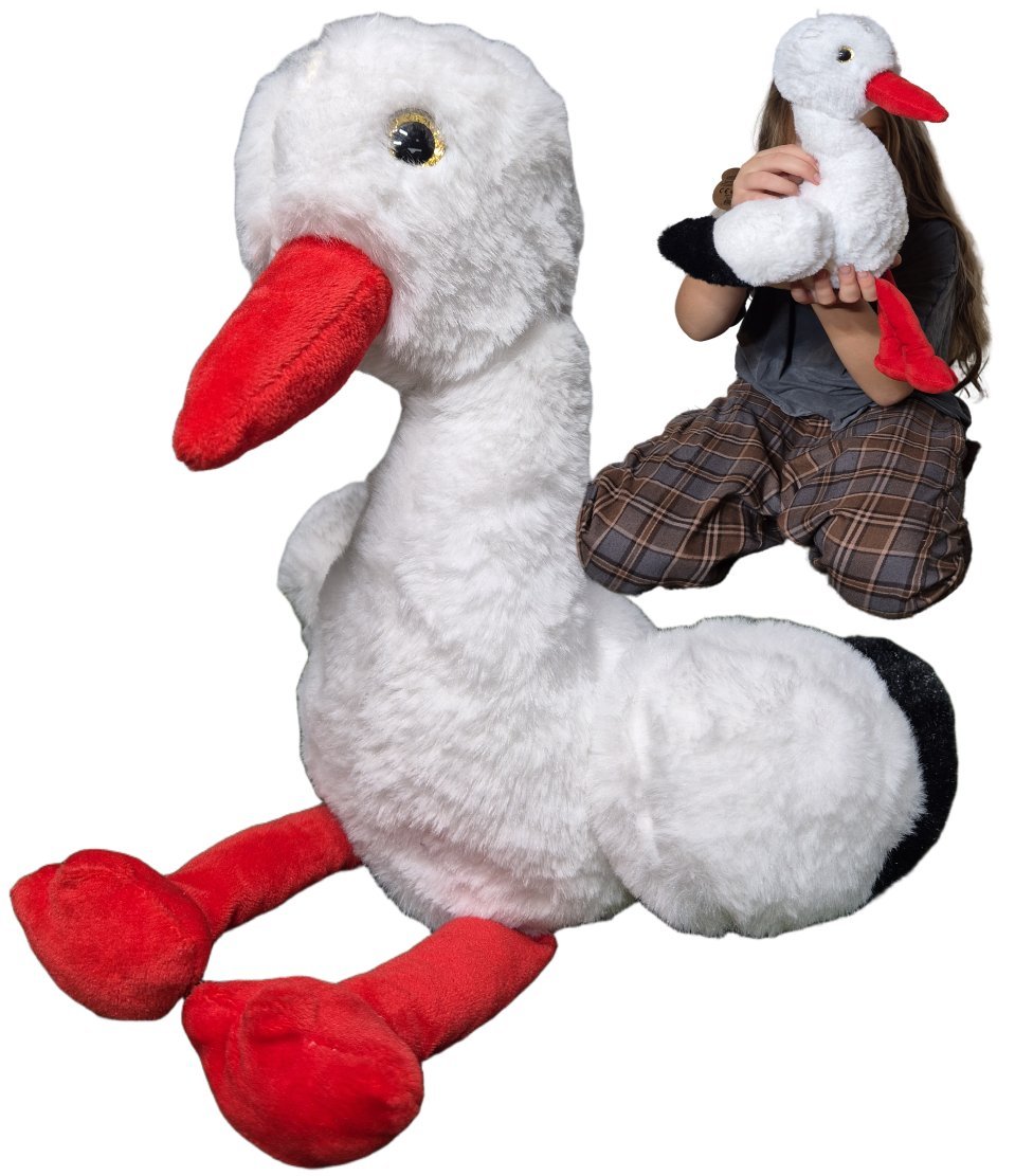 Maskotka Pluszowy BOCIAN 41cm Pluszak Przytulanka Zwierzątka Ptaki ZOO ptak