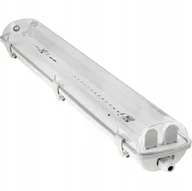 Oprawy, klosze i abażury - Oprawa Lampa Hermetyczna Do Led Pyłoszczelna 60CM 2XT8 G13 IP65 Szary - miniaturka - grafika 1