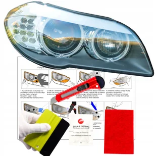 Folia Do Lamp Ochronna Ppf Bezbarwna Na Przednie Tylne Reflektory 30x100 - Akcesoria tuningowe - miniaturka - grafika 1