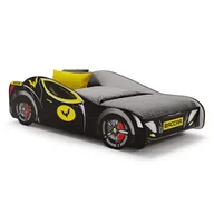 Łóżka dla dzieci i młodzieży - Łóżko dziecięce auto Batcar black 140x70 - miniaturka - grafika 1