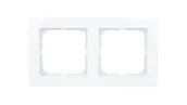 Klawisze i ramki - LEDart 2-krotna, pozioma i pionowa- Ospel As R-2G/00, kolor biały - miniaturka - grafika 1