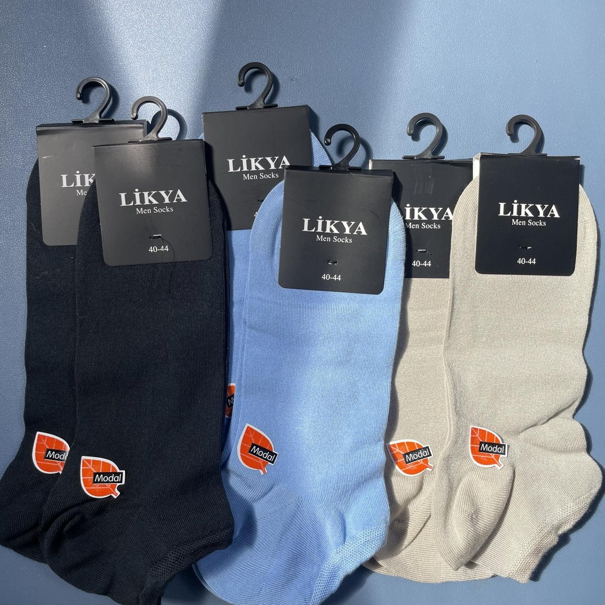 LIKYA Skarpetki Męskie, Stopki, 6 par - 3 Kolory, Rozmiar 40-44