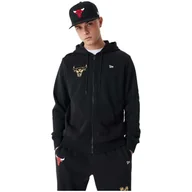 Bluzy męskie - Bluza męska New Era Team Script FZ Hoody Chicago Bulls - miniaturka - grafika 1