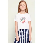 Koszulki dla dziewczynek - Guess T-shirt Cropped Fit - miniaturka - grafika 1