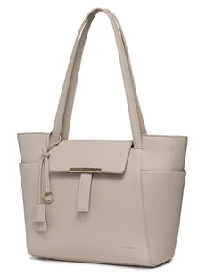 Puccini Shopper bag w kolorze szarobrązowym - 45 x 30 x 16 cm - Torebki damskie - miniaturka - grafika 1