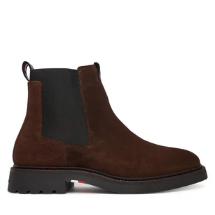 Sztyblety Tommy Hilfiger Comfort Lwt FM0FM05592 Brązowy - Botki męskie - miniaturka - grafika 1