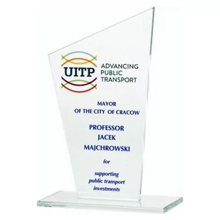 Trofeum szklanie z nadrukiem kolorowym LuxorJet - Gadżety dla kibiców - miniaturka - grafika 1