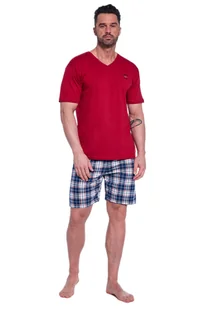 CORNETTE PIŻAMA MĘSKA KR 326/180 NORWAY XXL BORDO - Piżamy damskie - miniaturka - grafika 1