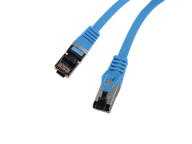 Patchcordy - PATCHCORD KAT.8.1 S/FTP LSZH CU 0.5M NIEBIESKI FLUKE PASSED LANBERG Z33758 - miniaturka - grafika 1