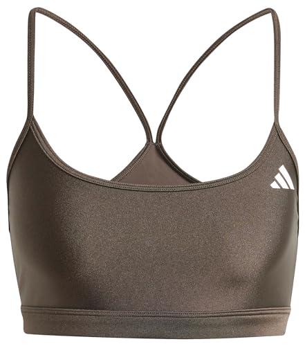 adidas Damski biustonosz treningowy Aeroreact Light Support Błyszczący biustonosz, M C-D