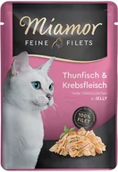 Mokra karma dla kotów - Miamor Feine Filets w galarecie, 6 x 100 g - Tuńczyk z rakami - miniaturka - grafika 1