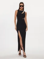 Sukienki - Patrizia Pepe Sukienka wieczorowa 8A1321/JZ26-K103 Czarny Regular Fit - miniaturka - grafika 1