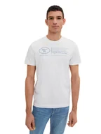 Koszulki męskie - Tom Tailor T-Shirt 1035611 Biały Regular Fit - miniaturka - grafika 1