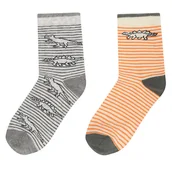 Skarpetki dla dzieci - Zestaw 2 par wysokich skarpet dziecięcych Action Boy 8KB-002-AW23 (2-pack) Pomarańczowy - miniaturka - grafika 1