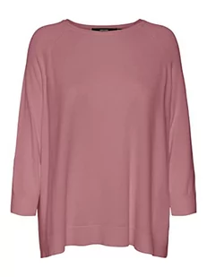 VERO MODA Damska bluza VMNELLIE Glory 3/4 Boxy Blouse GA L/S z dzianiny, Nostalgia Rose, M, Nostalgia Rose, M - Bluzy damskie - miniaturka - grafika 1