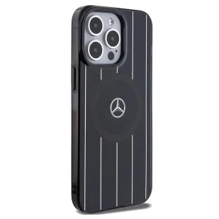 Etui Mercedes Double Layer Crossed Lines MagSafe na iPhone 15 Pro Max - czarne - Etui i futerały do telefonów - miniaturka - grafika 4