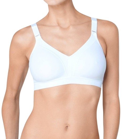 TRIACTION BY TRIUMPH BIAŁY MIĘKKI BIUSTONOSZ Z GŁADKIMI MISECZKAMI 90B J5D