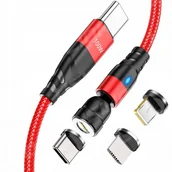 Ładowarki do telefonów - KABEL DO TELEFONU DO IPHONE MAGNETYCZNY SZYBKIE ŁADOWANIE USB C PD 100 W 5A - miniaturka - grafika 1