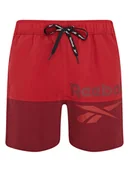 Kąpielówki męskie - Reebok Szorty kąpielowe "Rory" w kolorze czerwonym - miniaturka - grafika 1