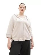 Bluzy damskie - TOM TAILOR Plussize bluza damska, 16339-Clouds Grey, 50 duże rozmiary - miniaturka - grafika 1