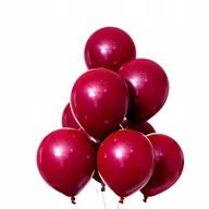 Balony i akcesoria - Balony Lateksowe Boho Bordowe Wiśniowe Rubin 25 cm 10 cali 50 szt Urodziny - miniaturka - grafika 1