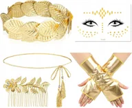 Nerki - ZESTAW AKCESORIÓW GRECKA BOGINI RZYMSKA IMPERATOROWA HALLOWEEN ZŁOTY - miniaturka - grafika 1