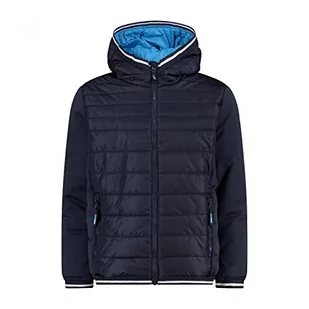 CMP - Kid Jacket Fix Hood, Boy, Black Blue, 116 - Kurtki i płaszcze dla chłopców - miniaturka - grafika 1