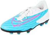 Buty dla chłopców - Nike Jr Phantom Gx Club Fg/Mg sneakersy chłopięce, Baltic Blue Pink Blast biały niebieski laserowy, 32 EU - miniaturka - grafika 1