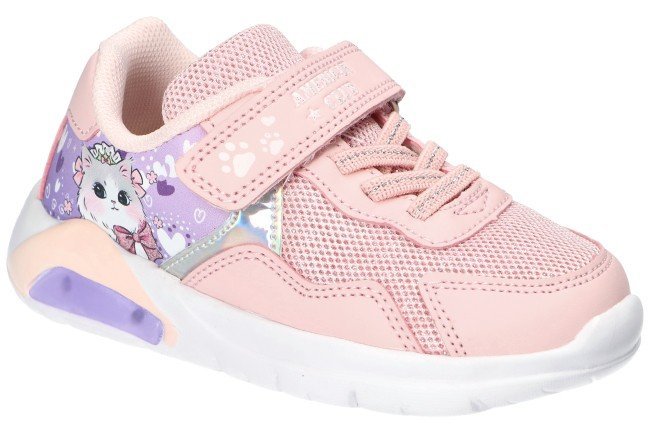 AMERICAN CLUB ES189 LEKKIE MODNE ADIDASY BUTY DZIECIĘCE NA RZEP ŚWIECĄCA PODESZWA LED P 25