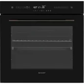 Piekarniki do zabudowy - Piekarnik pirolityczny Sharp K71L66BNH 78 L - miniaturka - grafika 1