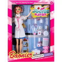 Lalka Doktor 29 cm z akcesoriami 479925 Mega Creative - Lalki dla dziewczynek - miniaturka - grafika 1