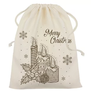 ŚWIĄTECZNY WOREK PREZENTOWY POD CHOINKE NA GWIAZDKĘ MIKOŁAJKI ŚWIĘTA ŚWIECE - Ozdoby bożonarodzeniowe - miniaturka - grafika 1