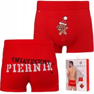 Majtki męskie - Bokserki ŚWIĄTECZNE MĘSKIE Świąteczny Piernik Prezent MORAJ 1szt. XL r. XL - miniaturka - grafika 1