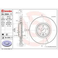 Tarcze hamulcowe - Tarcza hamulcowa BREMBO 09.D064.11 - miniaturka - grafika 1