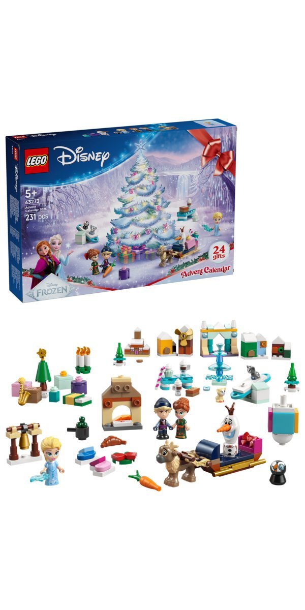 LEGO Disney, klocki, Kalendarz adwentowy Kraina Lodu na 2025 rok, 43273