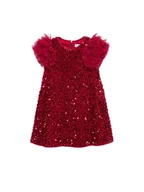 Sukienki i spódniczki dla dziewczynek - Abel & Lula Sukienka elegancka 5529 Czerwony Regular Fit - miniaturka - grafika 1