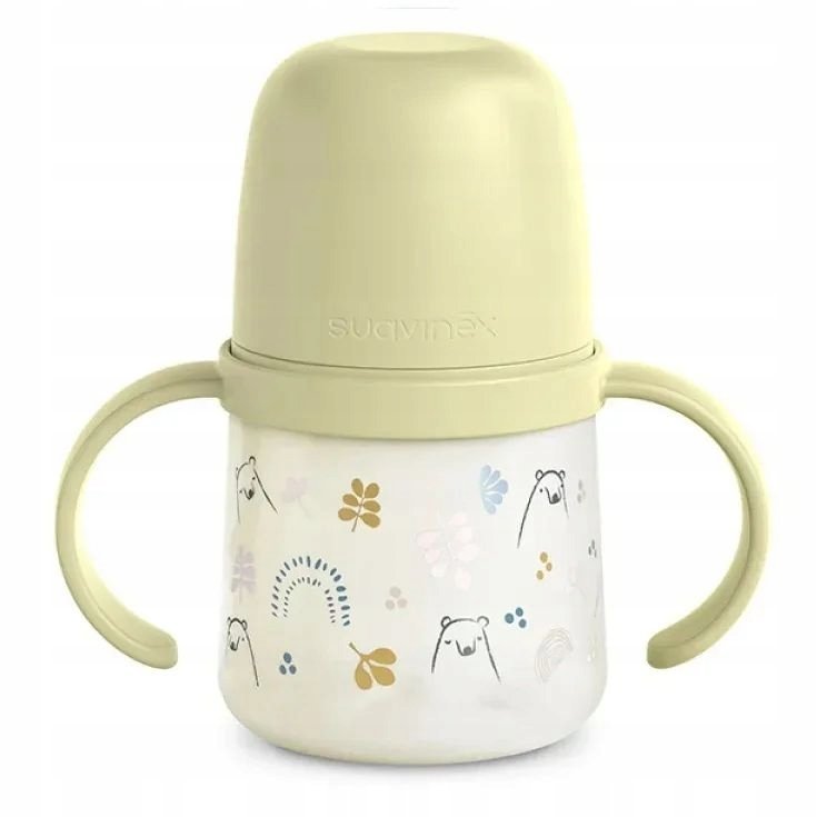Kubek treningowy butelka dla niemowląt +6m Green Bear – Suavinex 150ml