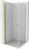 Kabiny prysznicowe - Mexen Pretoria kabina prysznicowa uchylna 100x100 cm, transparent, złota - 852-100-100-50-00 - miniaturka - grafika 1