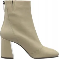 Botki damskie - Vero Moda Botki Czarne Skórzane Damskie 41 Żug - miniaturka - grafika 1