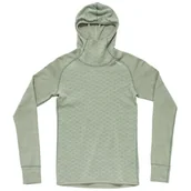 Koszulki sportowe damskie - Damska koszulka Devold Kvitegga Merino 230 Hoodie Wmn Rozmiar: M / Kolor: jasnozielony - miniaturka - grafika 1