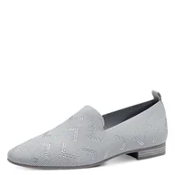 Kapcie damskie - Marco Tozzi Damskie kapcie 2-24302-44, lite szare metalowe, 36 EU, Lite Grey Metallic, 36 EU - miniaturka - grafika 1