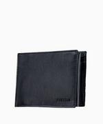 Portfele - PUCCINI Czarny portfel męski skórzany z zabezpieczeniem RFID - miniaturka - grafika 1