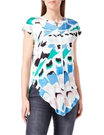 Bluzki damskie - s.Oliver Bluzka damska, krótki rękaw, biały, 38 - miniaturka - grafika 1