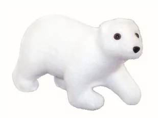 Świąteczna Figurka Niedźwiadek Miś Biały Polarny - Ozdoby bożonarodzeniowe - miniaturka - grafika 1