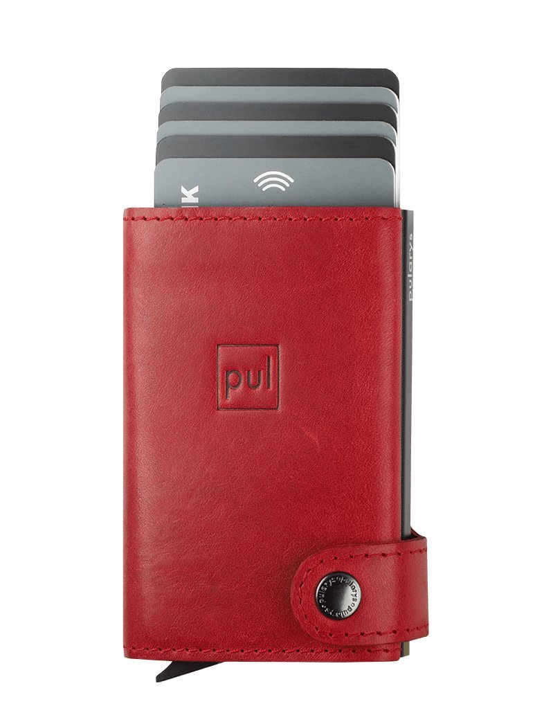 Portfel Solo Wykonany Z Roślinnie Garbowanej Skóry Nomad Czerwony