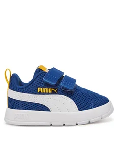 Puma Sneakersy Courtflex V3 Mesh Inf 398086 05 Niebieski - Buty dla chłopców - miniaturka - grafika 1