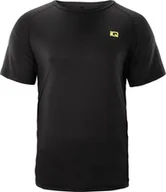Koszulki męskie - Męska koszulka z krótkim rękawem Iq Cross The Line Dyoro black/lime punch rozmiar XXL - miniaturka - grafika 1